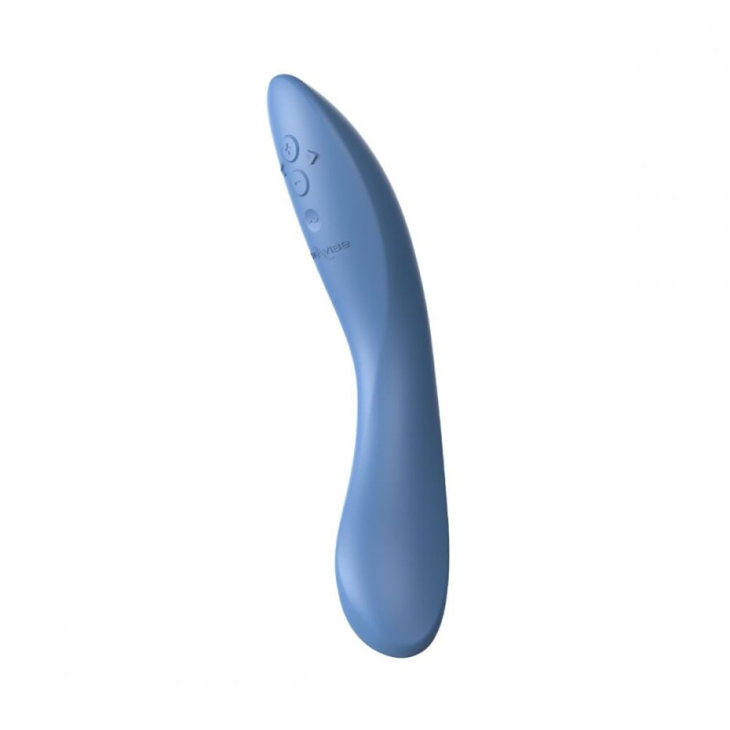 Вібратор для точки G Rave 2 We-Vibe, силіконовий, синій, 19.3 х 3 см - Зображення 4