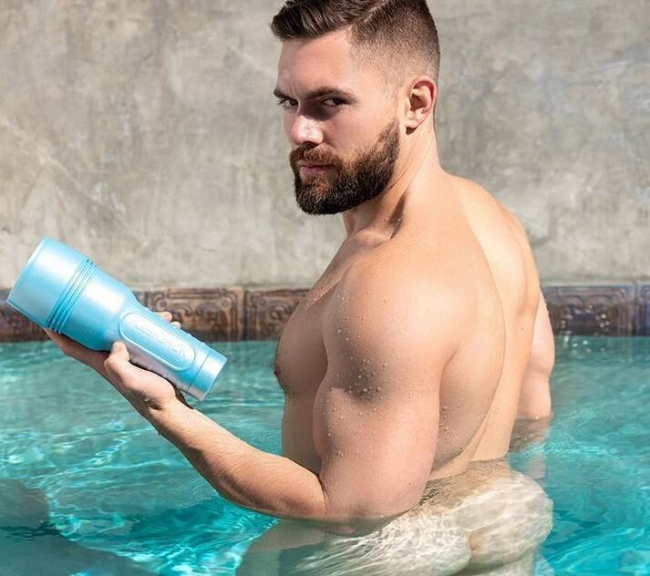 Маструбатор анус кібершкіра в колбі, Fleshjack Boys Griffin Barrows Cake Signature Butt, бежевий, 24.8 см - Зображення 5