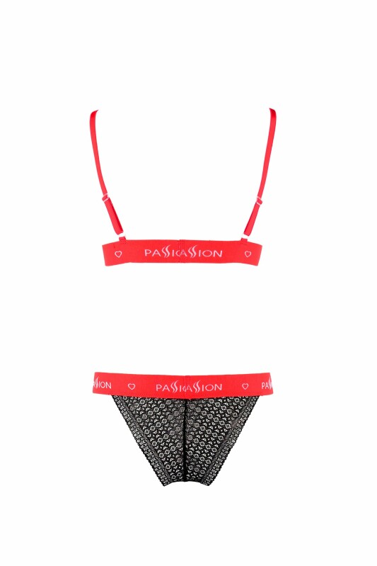 Комплект білизни сексуальний S/M Glamiss Passion, 2 предмети, чорний - Изображение 2
