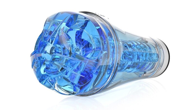 Мастурбатор хай-тек у колбі Fleshlight Flight Commander, кібершкіра, блакитний, 20 х 9 см - Изображение 2