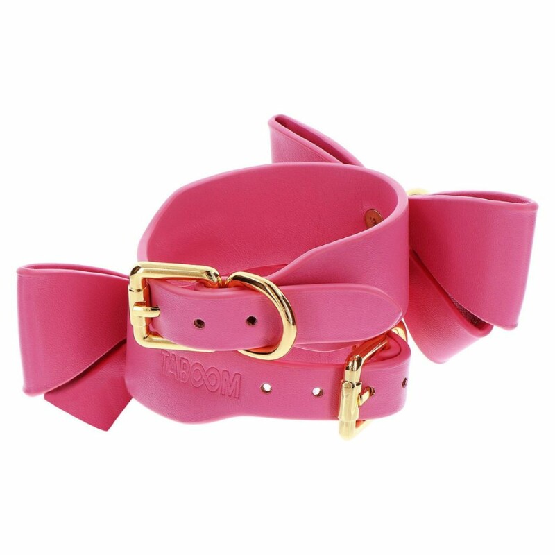 Поножі з бантиками Taboom Malibu Ankle Cuffs з веганської шкіри, рожеві - Изображение 5