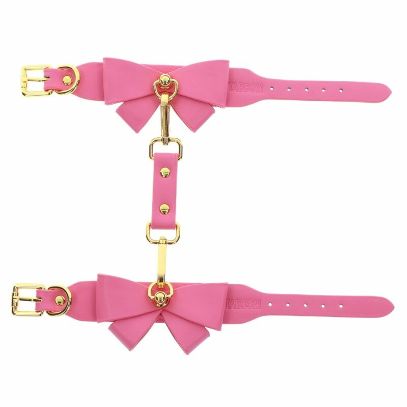 Поножі з бантиками Taboom Malibu Ankle Cuffs з веганської шкіри, рожеві - Изображение 8