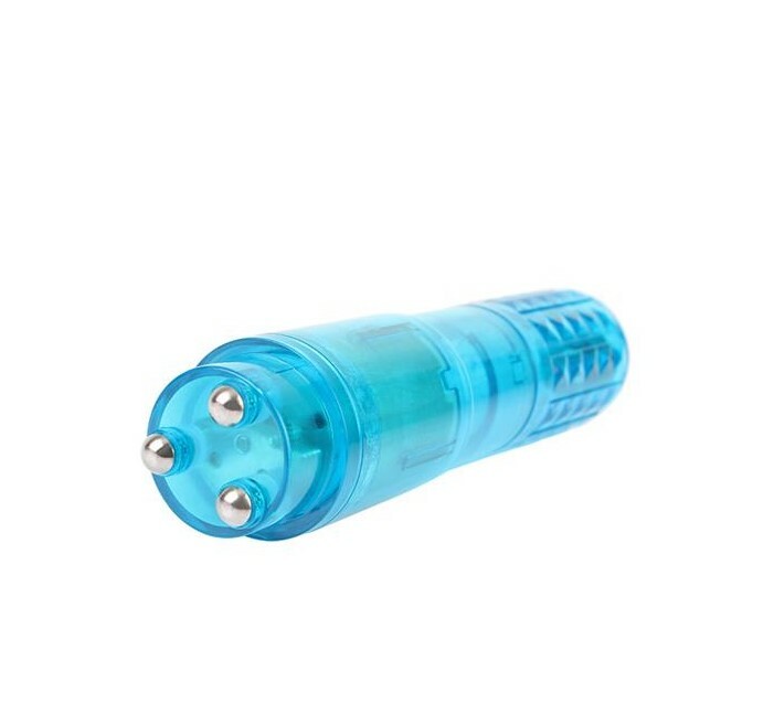 Мінівібратор Chisa Ultimate Massager зі змінними насадками, блакитний, 10 х 2.5 см - Изображение 3