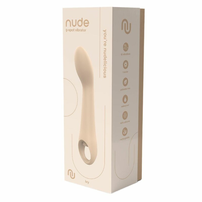 Вібратор Dream Toys Nude Ivy для точки G бежевий, 20.1 х 3.8 см - Изображение 7