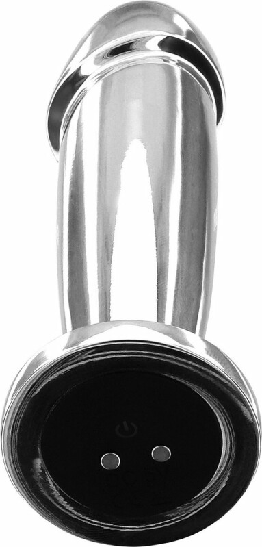 Анальна пробка металева з вібро ToyJoy The Intruder Vibrating Plug, срібляста, 11.8 х 2.9 см - Зображення 2