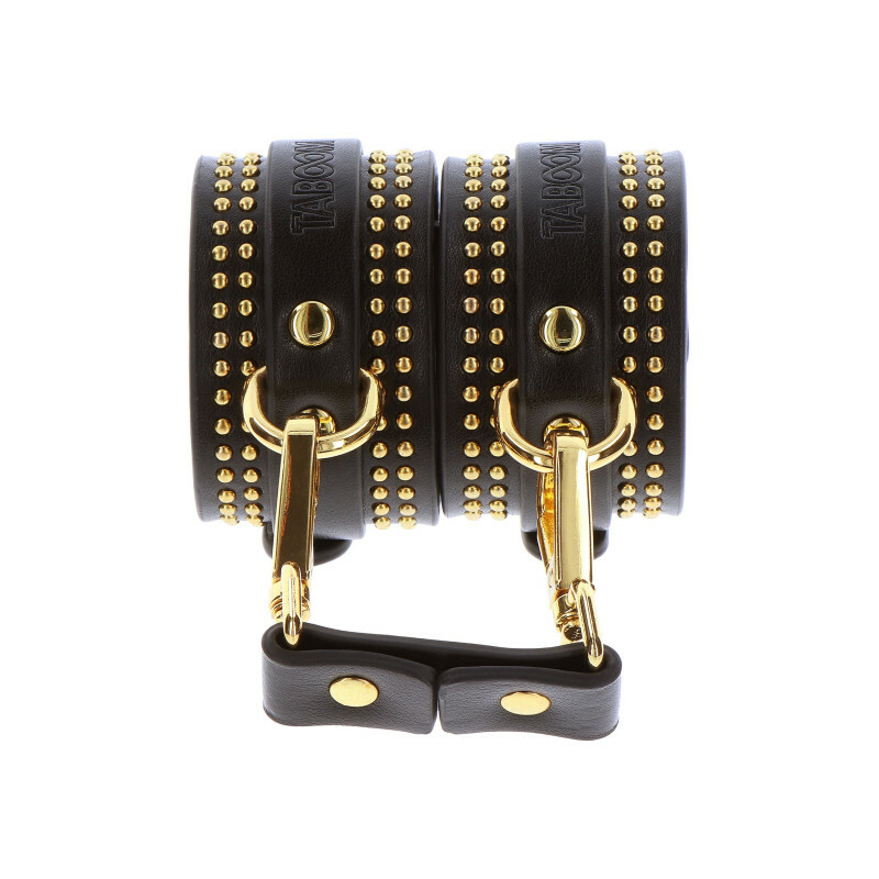 Поножі Taboom Vogue Studded Ankle Cuffs Set з веганської шкіри, чорні - Изображение 1