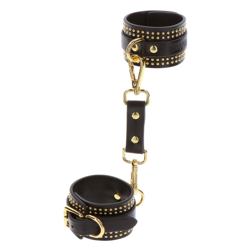 Поножі Taboom Vogue Studded Ankle Cuffs Set з веганської шкіри, чорні - Изображение 2