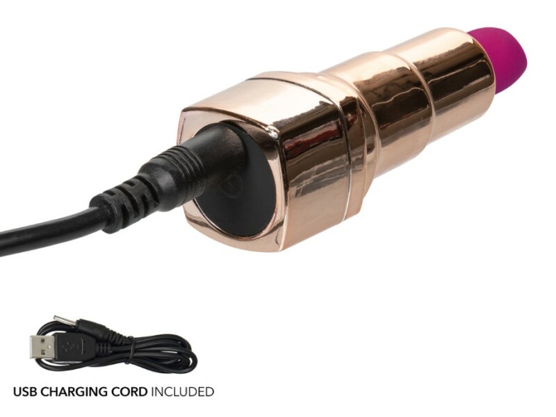Вібратор у формі помади CalExotics Hide &amp; Play Lipstick Recharge, 7.5 х 2 см - Зображення 4