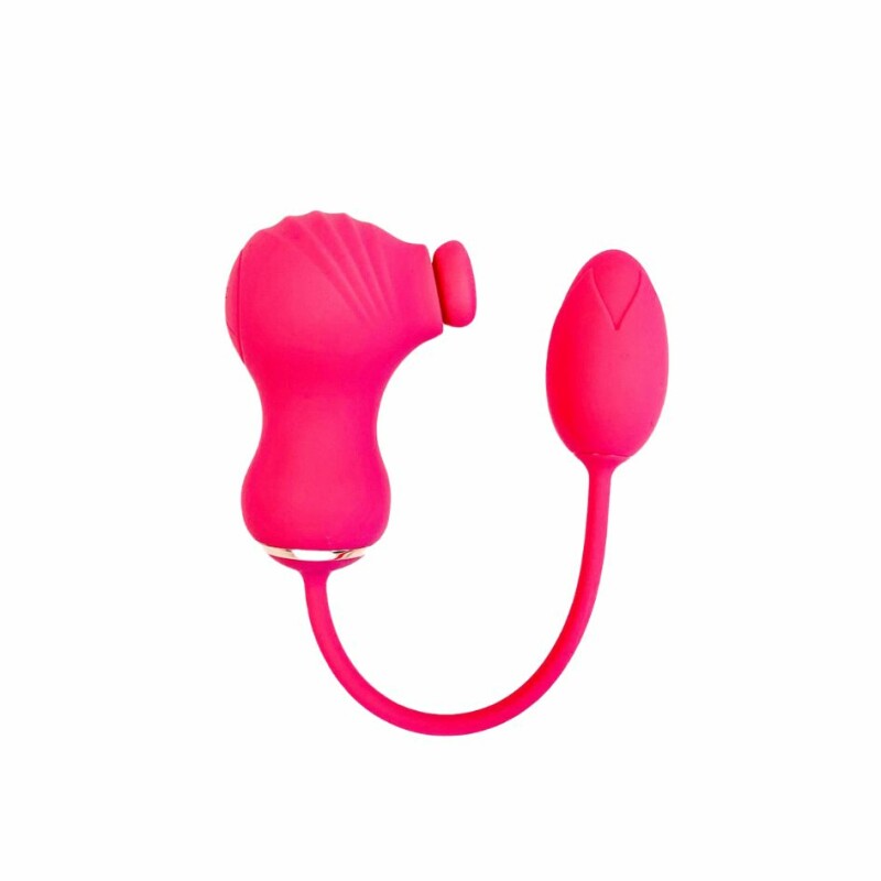 Подвійний стимулятор Dream Toys Essentials 2в1 для клітора і вібраційне яйце, рожевий - Изображение 2