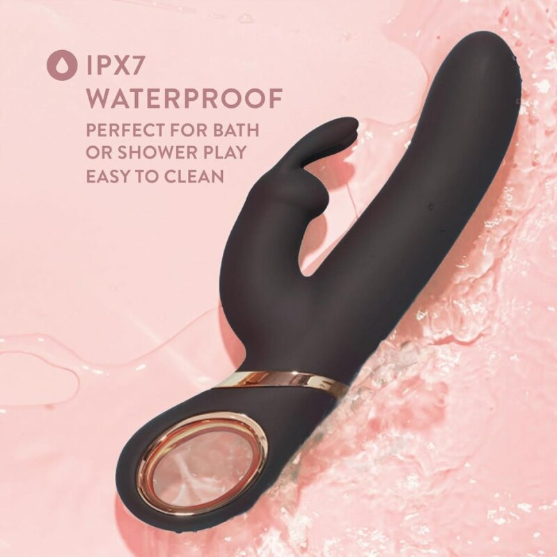 Вібратор-кролик Blush Lush Victoria з ручкою петлею, чорний, 22.9 x 3.8 см - Зображення 7
