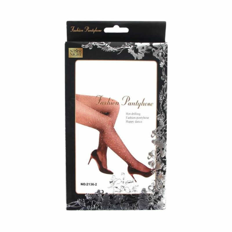 Колготки в сітку зі стразами Star Night Diamonds чорні, XS-M - Зображення 4