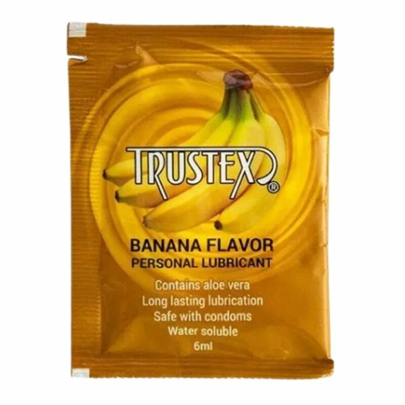 Пробник Лубрикант ароматизований Trustex Banana на водній основі, саше 1 шт, 6 мл - Зображення 1