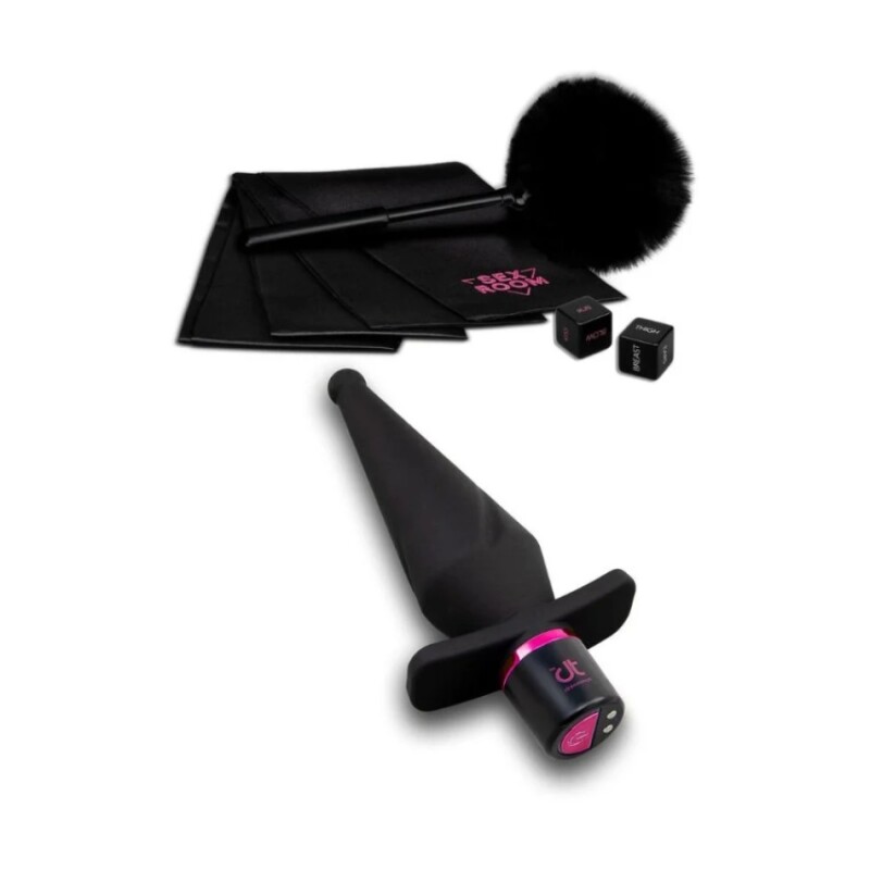 Набір для анальної гри Sex Room Anal Play Kit 5 предметів і мішечок для зберігання, чорного кольору, 13.5 х 3.8 см - Изображение 3