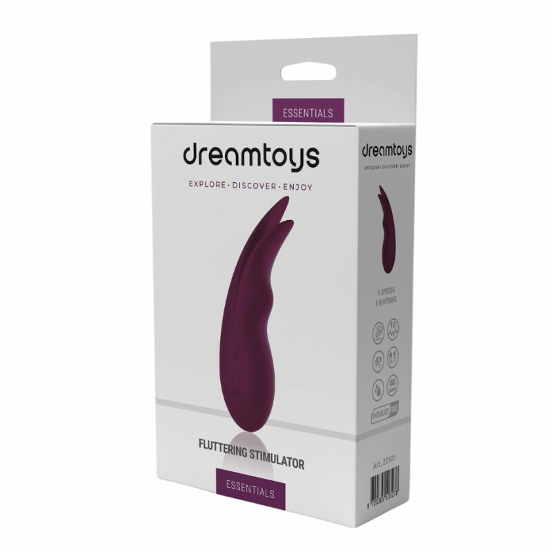 Вібратор для клітора і сосків Dream Toys Essentials Fluttering Stimulator фіолетовий, 18.5 х 4.3 см - Изображение 4