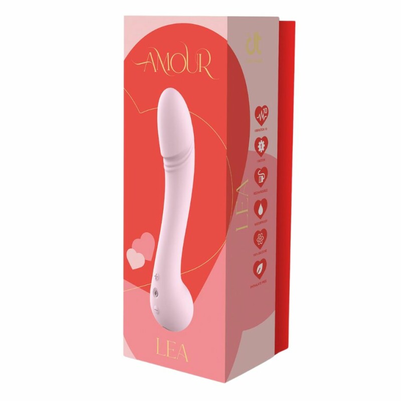 Вібратор класичний для стимуляції точки G Dream Toys Amour Lea, рожевий, 22.1 х 4 см - Изображение 7
