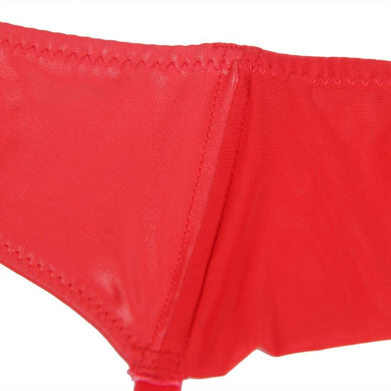 Пояс для панчіх і трусики Star Night Sexy Stretch XS-S, червоні - Изображение 4