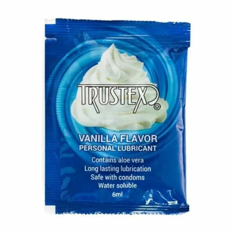Пробник Лубрикант ароматизований Trustex Vanilla на водній основі, саше 1 шт, 6 мл - Изображение 1