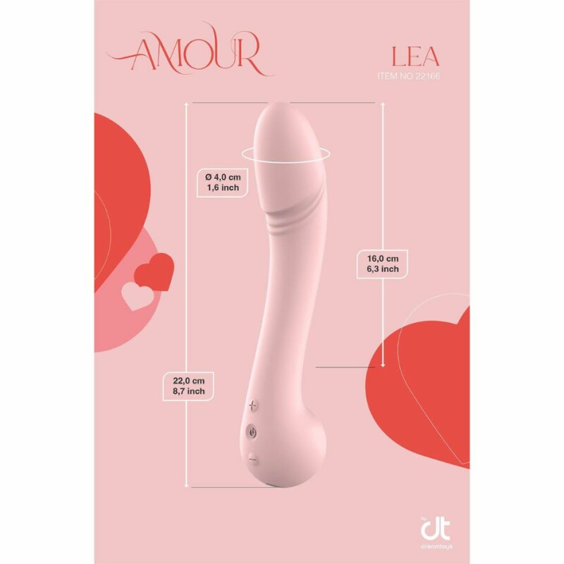 Вібратор класичний для стимуляції точки G Dream Toys Amour Lea, рожевий, 22.1 х 4 см - Изображение 6