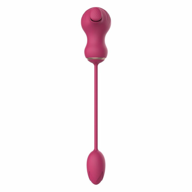 Подвійний стимулятор Dream Toys Essentials 2в1 для клітора і вібраційне яйце, рожевий - Изображение 4