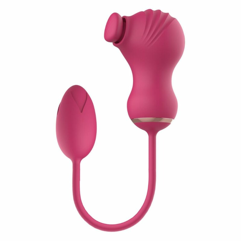 Подвійний стимулятор Dream Toys Essentials 2в1 для клітора і вібраційне яйце, рожевий - Изображение 1