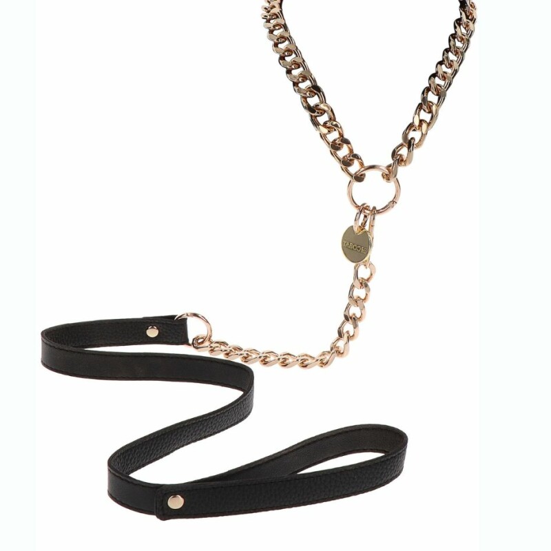 Нашийник ланцюг із повідцем Taboom Dona Statement Collar and leash, золотий, 49 см х 75 см - Изображение 2