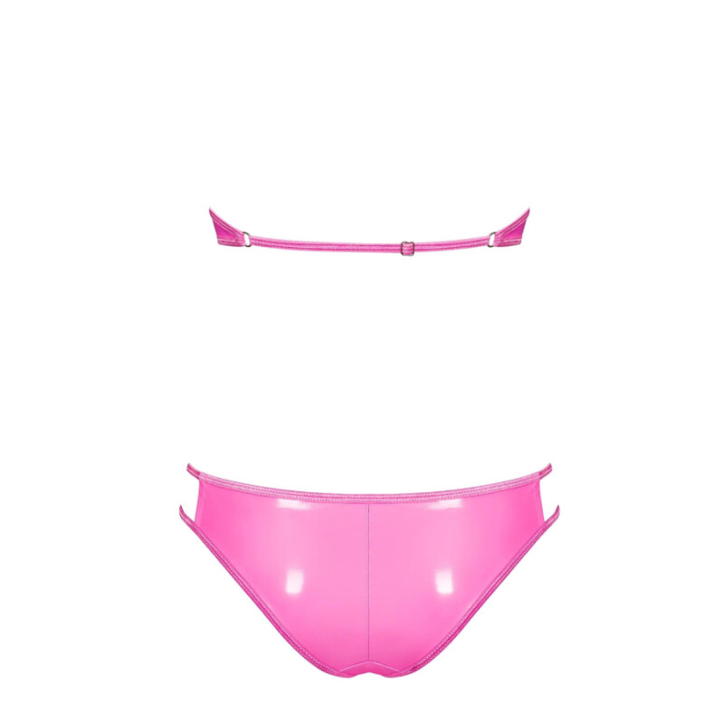 Комплект трусики та бюстгальтер Obsessive Lollypopy Set, рожевий, L-XL - Изображение 5
