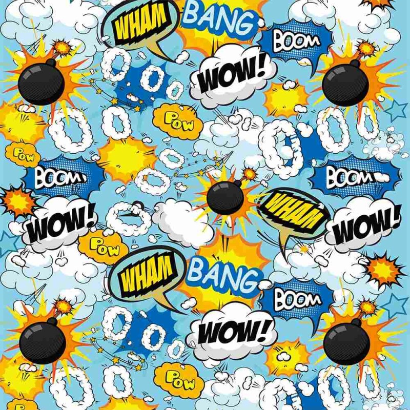 Вібратор Global Novelties Prints Charming Pop Tease з яскравим принтом, блакитний, 17.7 х 2.5 см - Изображение 4