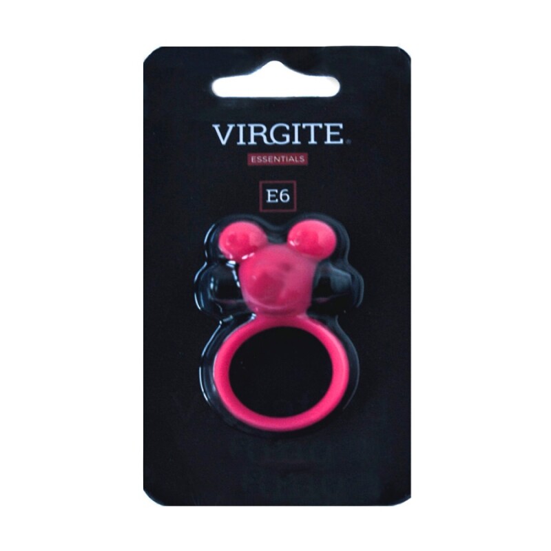 Ерекційне віброкільце Virgite E6 рожеве, 7 х 4 см - Зображення 1