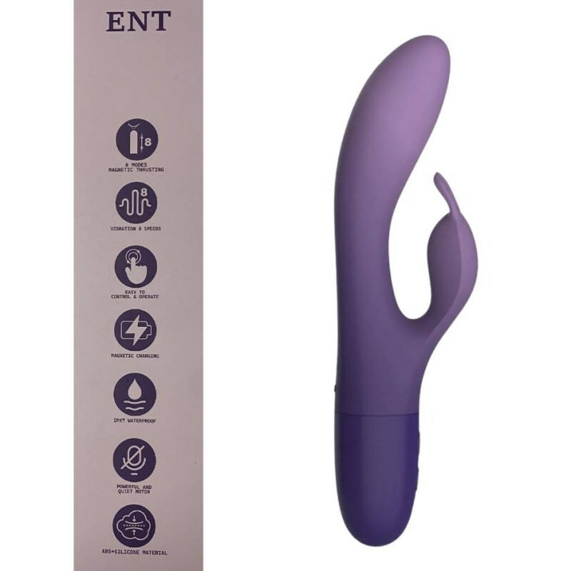 Вібратор-кролик Every Night Toys для точки G фіолетовий, 21 х 3.4 см - Зображення 6