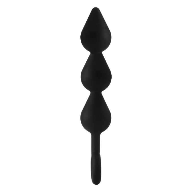 Анальний ланцюжок Dream Toys Triple XL, чорний, 26 х 4.4 см - Зображення 2