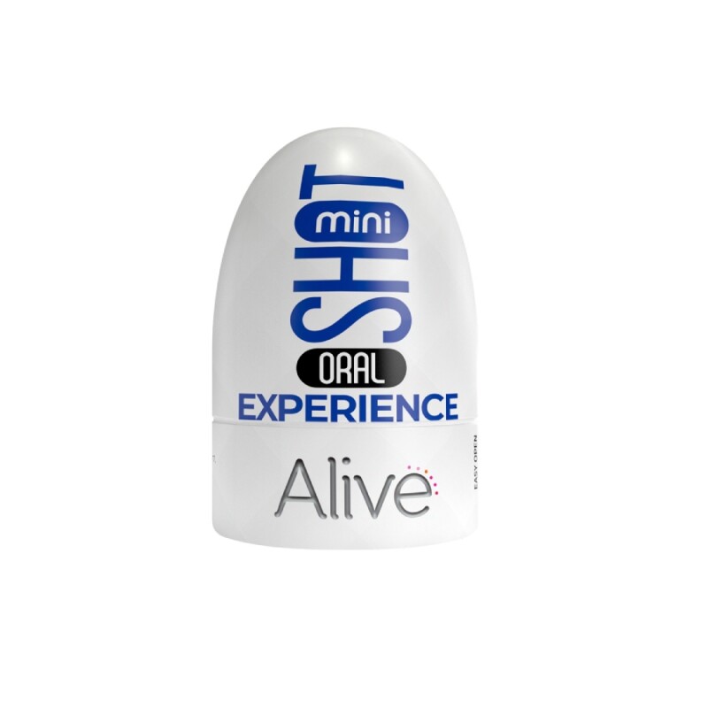 Мастурбатор-рот Alive Mini Shot Oral Experience, бежевий, 8.5 х 5 см - Зображення 3
