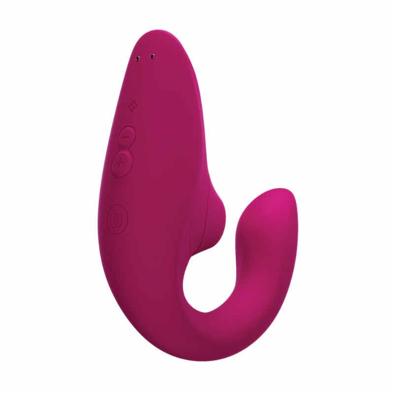 Вібратор-стимулятор подвійний Womanizer Blend Vibrant Pink для точки G і клітора, вакуум і вібрація, рожевий - Изображение 2