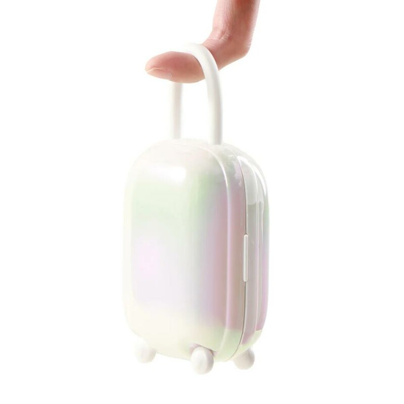 Віброяйце і вакуумний стимулятор для клітора 2в1 BeYourLover Magic Suitcase у зарядному кейсі, білий - Зображення 5