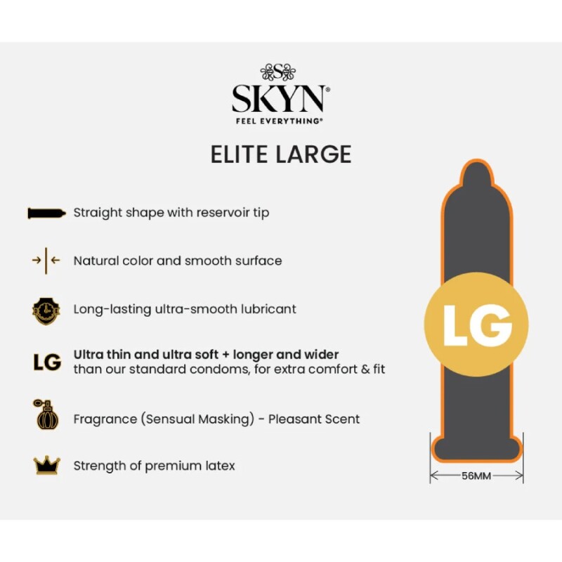 Презерватив SKYN Elite Large, 1 шт, безлатексний (полізопрен) - Зображення 1