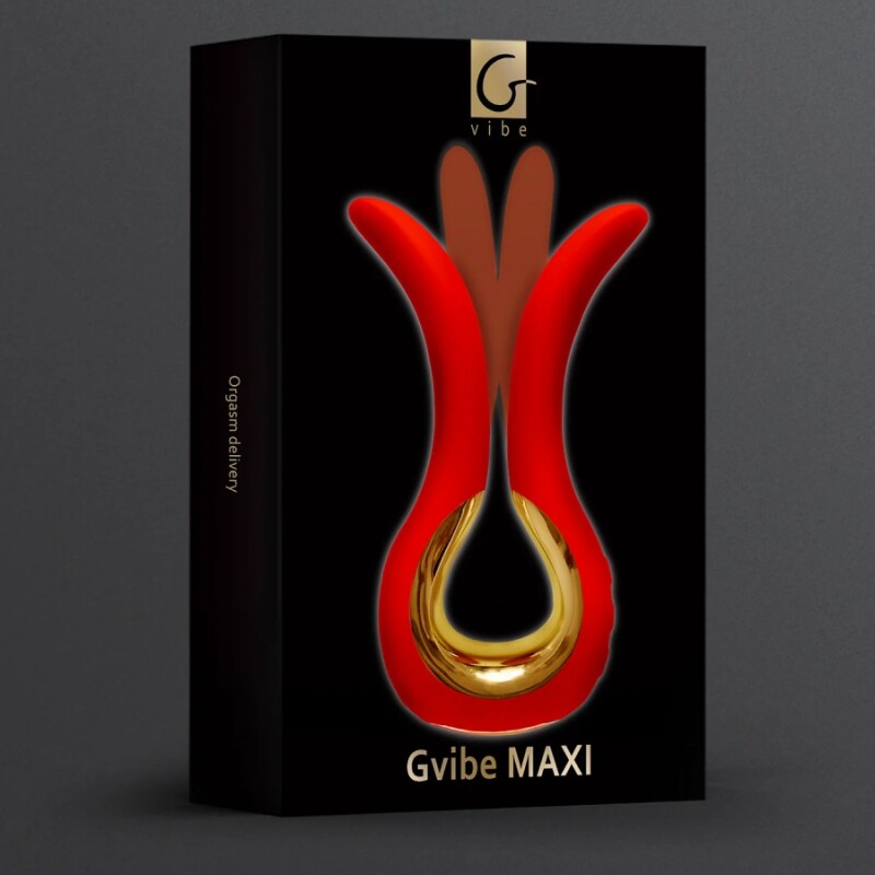 Вібратор універсальний Gvibe MAXI червоний, 14.9 х 7.7 см - Изображение 1