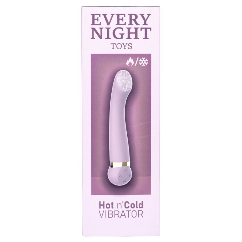 Вібратор з охолодженням та підігрівом Every Night Toys для точки G, фіолетовий - Зображення 4