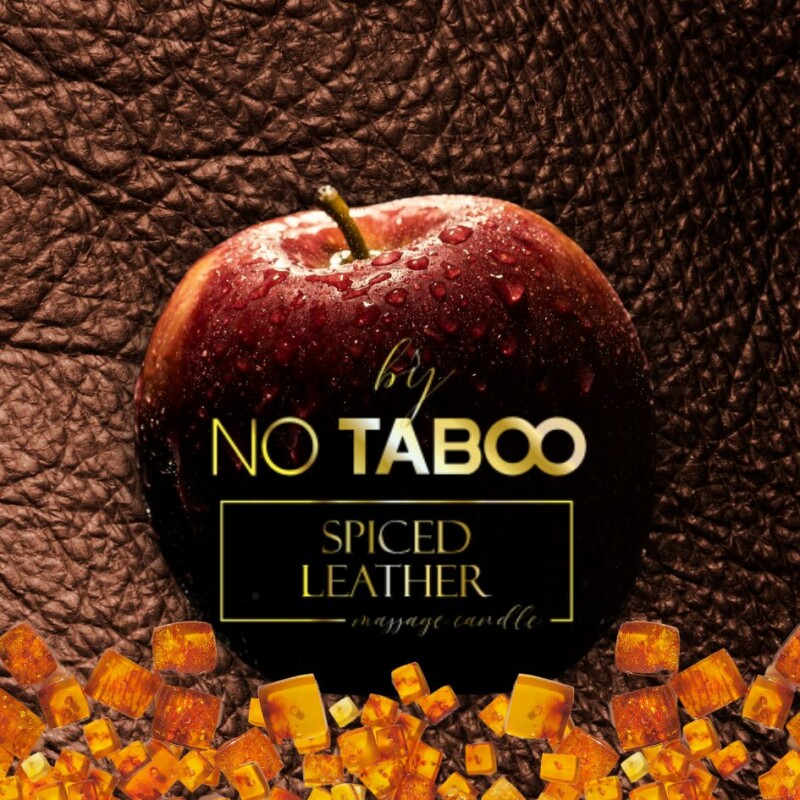 Масажна свічка, 140 мл, NO TABOO Spiced Leather шкіра + амбра + мускатний горіх - Изображение 9