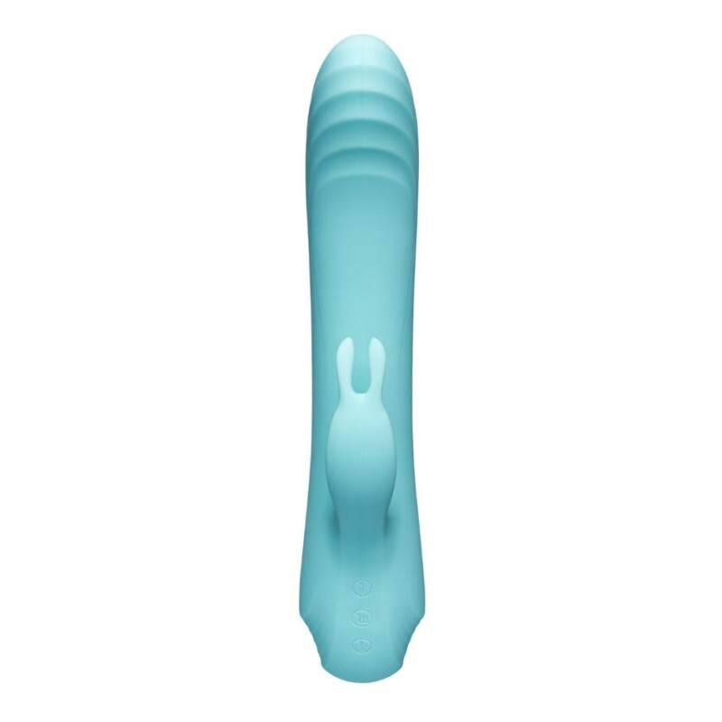 Вібратор-кролик з фрикціями Every Night Toys для точки G, бірюзовий - Зображення 3