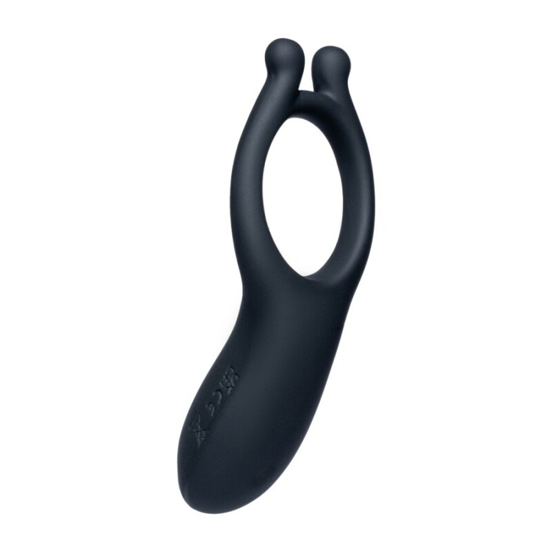 Ерекційне кільце з вібростімуляцією Every Night Toys чорне, 10.2 х 2.8 х 3 см - Зображення 3