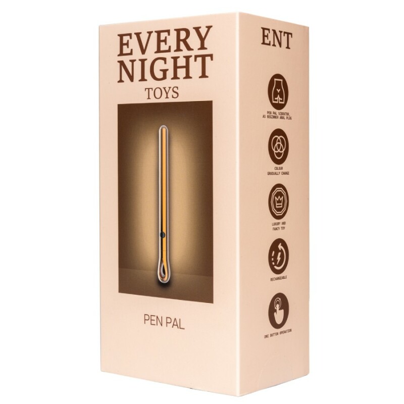 Вібропуля кулон Every Night Toys у вигляді ручки, металева, 11.2 х 1.1 см - Изображение 3