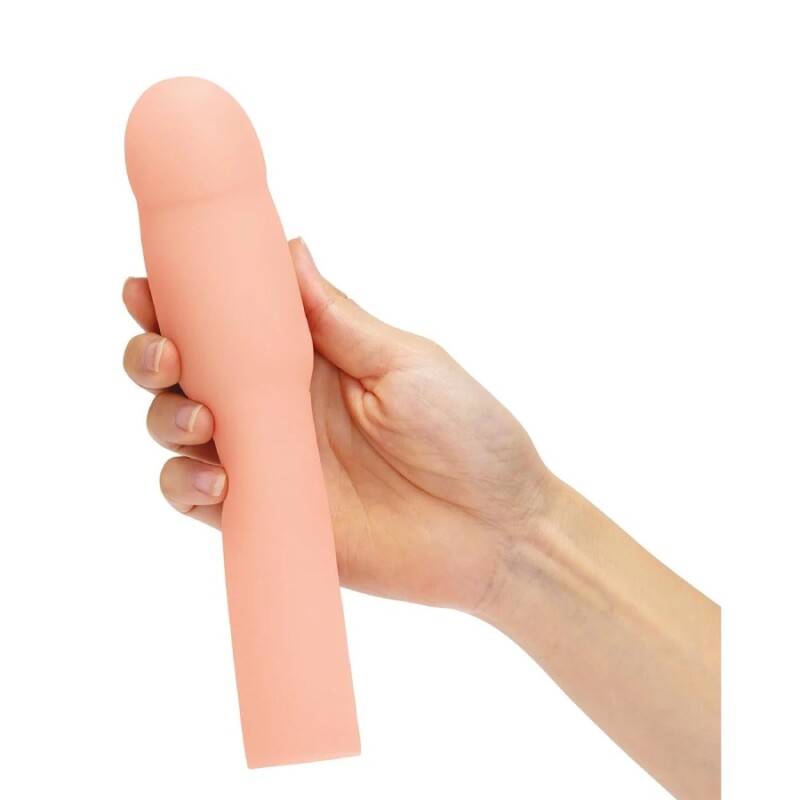 Насадка на пеніс Size-Up Penis Extender реалістична, бежева, 21.1 х 4.6 см - Изображение 2