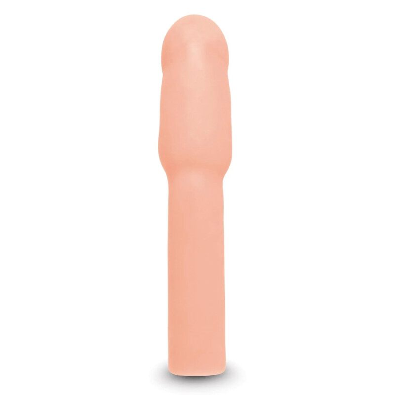 Насадка на пеніс Size-Up Penis Extender реалістична, бежева, 21.1 х 4.6 см - Изображение 4