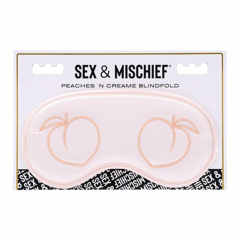 Маска на очі Sex &amp; Mischief Peaches 'n CreaMe, біла, One Size - Изображение 1