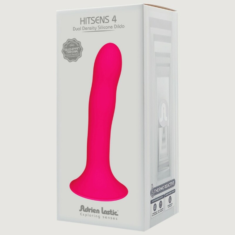 Фалоімітатор Adrien Lastic Hitsens 4 термореактивний, рожевий, 17.8 х 3.7 см - Зображення 1