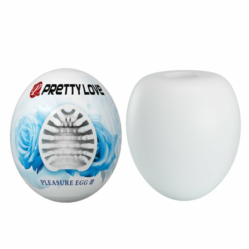 Мастурбатор яйце Pretty Love Pleasure Egg білий, 5.5 х 5 см - Зображення 1