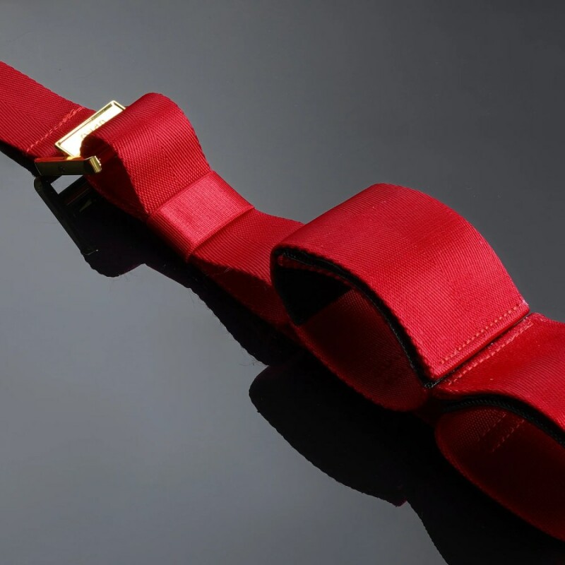 Набір для бондажу Upko Bowknot Hogtie Portable Bondage Gear з бантиками, червоний - Зображення 2