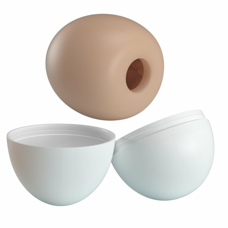 Мастурбатор яйце Pretty Love Pleasure Egg бежевий, 5.5 х 5 см - Изображение 3