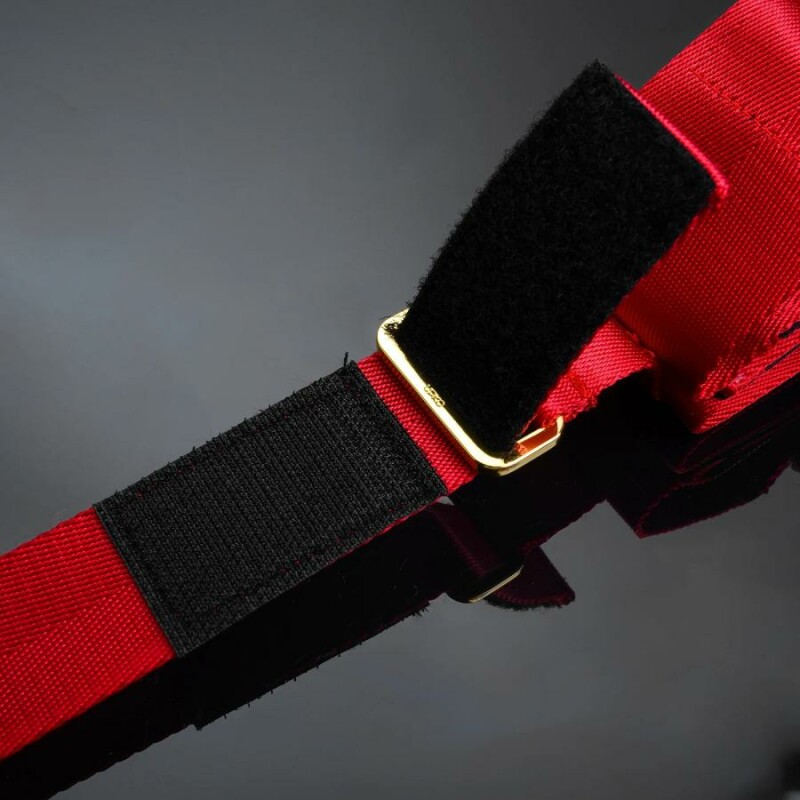 Набір для бондажу Upko Bowknot Hogtie Portable Bondage Gear з бантиками, червоний - Зображення 5