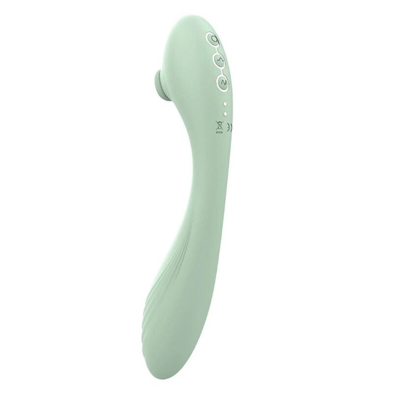 Вібратор з постукуванням Dreamtoys Glam Ultimate Tapping Vibe гнучкий універсальний, м'ятний, 23 х 5.6 х 3.9 см - Изображение 3