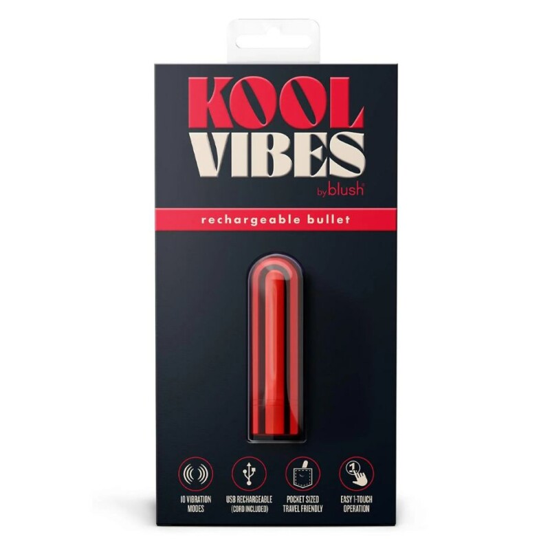 Віброкуля перезарядна Blush Kool Vibes червона, 6.3 х 1.8 см - Зображення 5